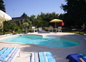 la piscine 4 mX7 mprof de 1,06m à 1,70 nage à contre courant eau sans ajout de chlore et sa terrasse