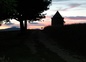 Coucher de soleil sur le Ventoux vu depuis le gîte