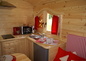 Intérieur d'une roulotte