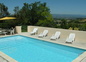 piscine chauffée sécurisée avec vue